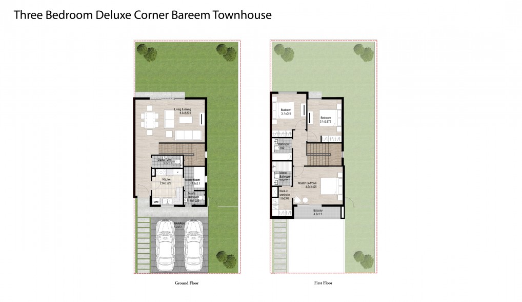 Three-Bedroom-Deluxe-Corner-Bareem-Townhouse